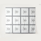 Tapisserie für kundenspezifische Firmenlogos - Ber Wandteppich (Vorderseite (Horizontal))