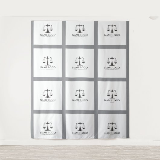 Tapisserie für kundenspezifische Firmenlogos - Ber Wandteppich (Vorderseite)