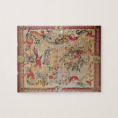 Tapisserie in der frühen Rokokoart mit strapwork Puzzle (Horizontal)