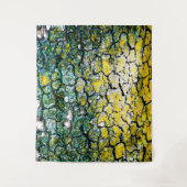 Tapisserie in Grün und Gelb Wandteppich (Vorderseite)