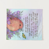 Tapisserie mit Bibelversen und Naturkunstwerken Wandteppich (Vorderseite (Horizontal))