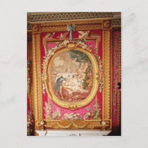 Tapisserie mit Bild von Cupid und Psyche Postkarte