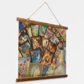 Tapisserie mit Tarot Wandteppich Mit Holzrahmen (Gewinkelt)