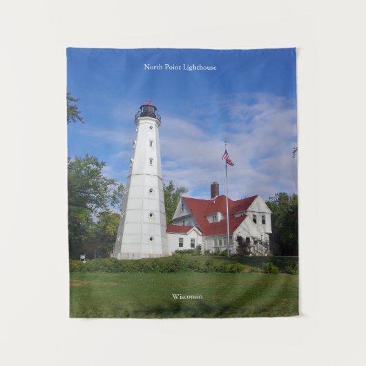 Tapisserie North Point Lighthouse Wandteppich (Vorderseite)