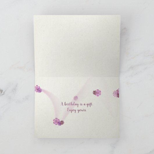 Tapisserie-Rose abstrakt Karte (Innenseite)