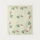 Tapisserie : Wein mit Rose Wandteppich (Vorderseite)