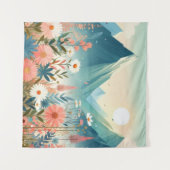 Tapisserie Wildblumen Albergo Colmanicchio Wandteppich (Vorderseite (Horizontal))