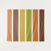 Tapisserien aus Retro-Streifen Wandteppich (Vorderseite (Horizontal))