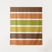 Tapisserien aus Retro-Streifen Wandteppich (Vorderseite)