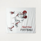 Tapisserien für benutzerdefinierte Text-Fußballspi Wandteppich (Vorderseite (Horizontal))