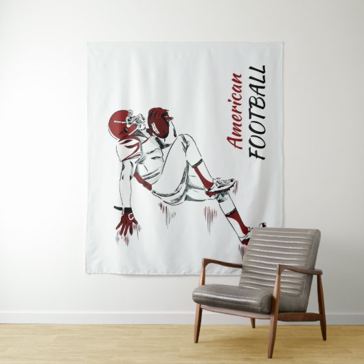 Tapisserien für benutzerdefinierte Text-Fußballspi Wandteppich (Beispiel)