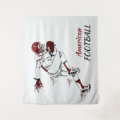 Tapisserien für benutzerdefinierte Text-Fußballspi Wandteppich (Vorderseite)