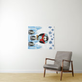Tapisserien Weihnachtspenguin Wandteppich (Beispiel (Horizontal))