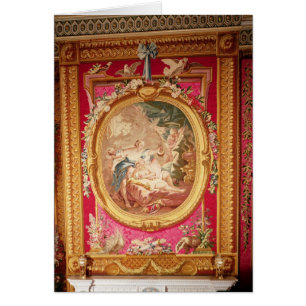 Tapisserieplatte, die Amor und Psyche darstellt
