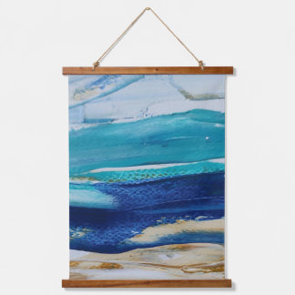 Tapiz Blue Monticelli art  Wandteppich Mit Holzrahmen