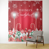 Tapiz Candyland holidays christmas banner backdrop Wandteppich (Beispiel)