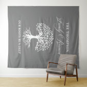 Tapiz Family reunion tree backdrop banner Wandteppich (Beispiel (Horizontal))