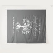 Tapiz Family reunion tree backdrop banner Wandteppich (Vorderseite (Horizontal))
