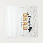 Tapiz Graduation backdrop banner Congrats GRAD Bac Wandteppich (Vorderseite (Horizontal))