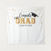 Tapiz Graduation backdrop banner Congrats GRAD Bac Wandteppich (Vorderseite)
