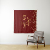 Tapiz Happy New Year gold text Backdrop banner Wandteppich (Beispiel (Horizontal))