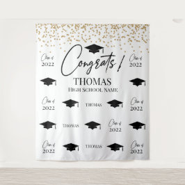 Tapiz Step and repeat Graduation Backdrop banner  Wandteppich