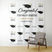 Tapiz Step and repeat Graduation Backdrop banner  Wandteppich (Beispiel)
