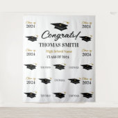 Tapiz Step and repeat Graduation Backdrop banner  Wandteppich (Vorderseite)