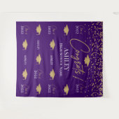 Tapiz Step and repeat Graduation Backdrop banner Wandteppich (Vorderseite (Horizontal))