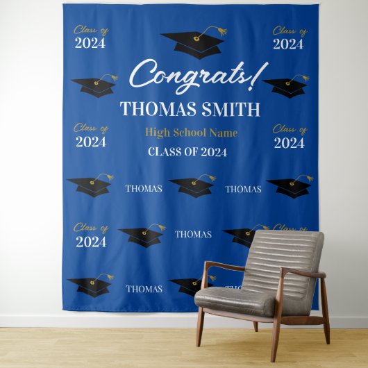 Tapiz Step and repeat Graduation Backdrop banner Wandteppich (Beispiel)