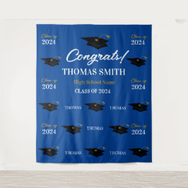 Tapiz Step and repeat Graduation Backdrop banner  Wandteppich