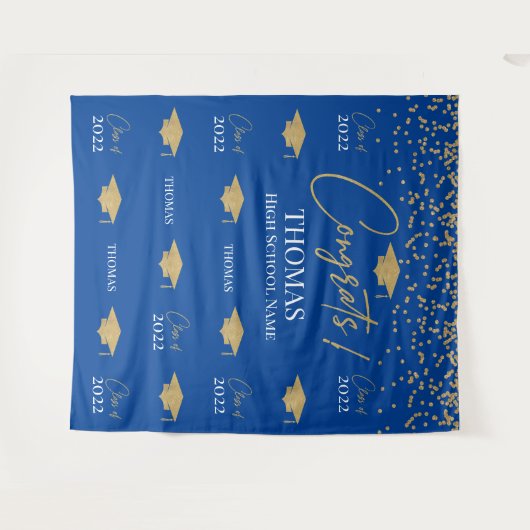 Tapiz Step and repeat Graduation Backdrop banner Wandteppich (Vorderseite (Horizontal))