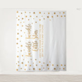 Tapiz Twinkle Twinkle Little Star Baby Shower bann Wandteppich (Vorderseite)