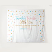 Tapiz Twinkle Twinkle Little Star Gender Reveal ba Wandteppich (Vorderseite (Horizontal))