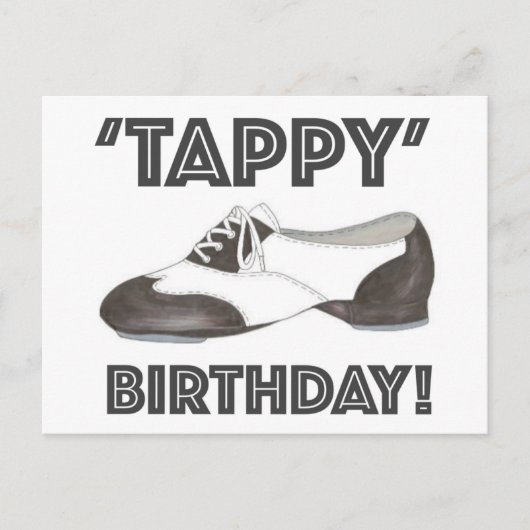 Tappy Birthday Stich Dance Shoe Party Einladung (Vorderseite)