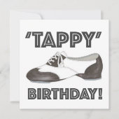 'Tappy' Happy Birthday Bday Stich Dance Shoe Party Einladung (Vorderseite)