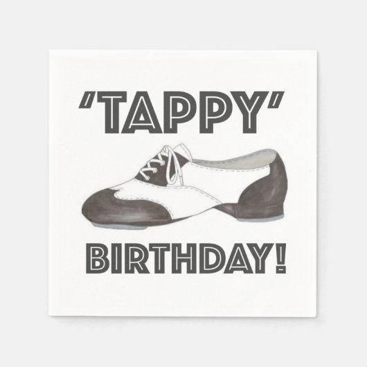 Tappy Happy Birthday Bday Stich Dance Tapdance Sho Serviette (Vorderseite)