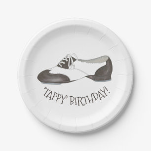 Tappy Happy Birthday Dance Teacher Stich Shoe Danc Pappteller