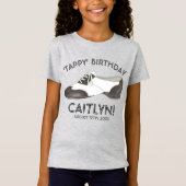Tappy Happy Birthday Personalisiert Gestochen Danc T-Shirt (Vorderseite)