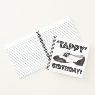 Tappy Happy Birthday Stich Tance Teacher Tapdance Notizblock
