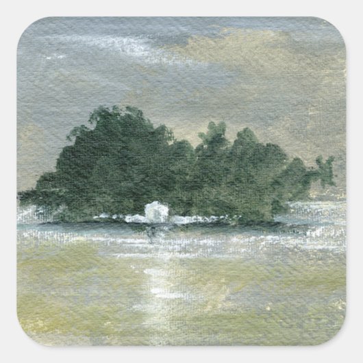 Taprabane 2 quadratischer aufkleber (Vorderseite)