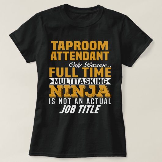 Taproom Attendant T-Shirt (Design vorne)