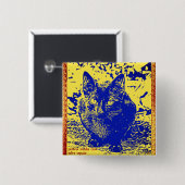 Tapuio Panther-Knopf Button (Vorne & Hinten)