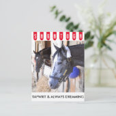Tapwrit & Always Dreaming Postkarte (Stehend Vorderseite)