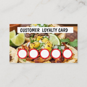 TAQUERIA - KUNDENBINDUNGSKARTE  VISITENKARTE