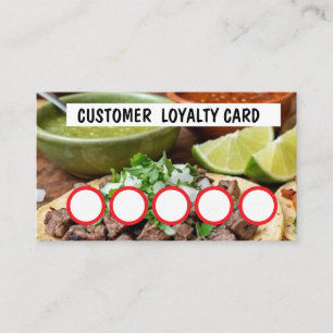 TAQUERIA - KUNDENBINDUNGSKARTE  VISITENKARTE