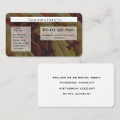 taqueria / restaurant editable card  visitenkarte (Vorne/Hinten)