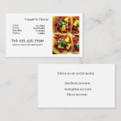taqueria / restaurant editable card  visitenkarte (Vorne/Hinten)
