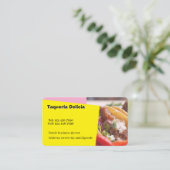 Taqueria / Restaurant editierbare Karte (Stehend Vorderseite)