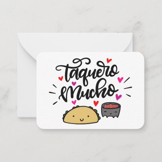 Taquero Mucho Geschenkenke Mitteilungskarte (Vorderseite)